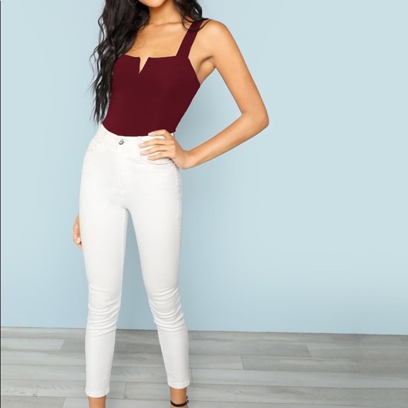 Vneck bodysuit BRAND NEW - Picture 2 of 4